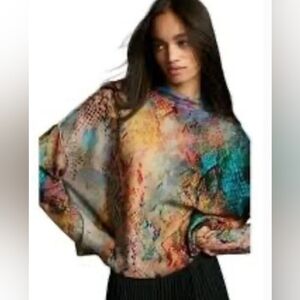 Pilcro Cashmere Mock Neck